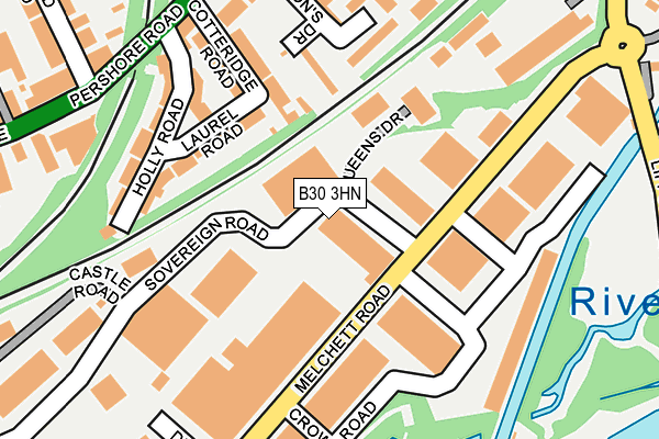 B30 3HN map - OS OpenMap – Local (Ordnance Survey) B30 3HN map - OS OpenMap – Local (Ordnance Survey)