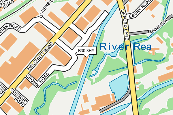 B30 3HY map - OS OpenMap – Local (Ordnance Survey) B30 3HY map - OS OpenMap – Local (Ordnance Survey)