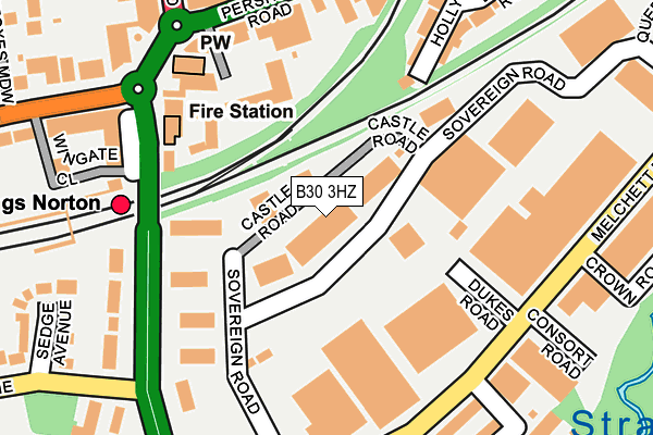 B30 3HZ map - OS OpenMap – Local (Ordnance Survey) B30 3HZ map - OS OpenMap – Local (Ordnance Survey)