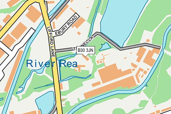 B30 3JN map - OS OpenMap – Local (Ordnance Survey) B30 3JN map - OS OpenMap – Local (Ordnance Survey)