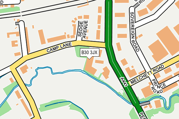 B30 3JX map - OS OpenMap – Local (Ordnance Survey) B30 3JX map - OS OpenMap – Local (Ordnance Survey)
