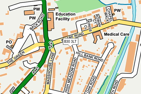 B30 3LT map - OS OpenMap – Local (Ordnance Survey) B30 3LT map - OS OpenMap – Local (Ordnance Survey)