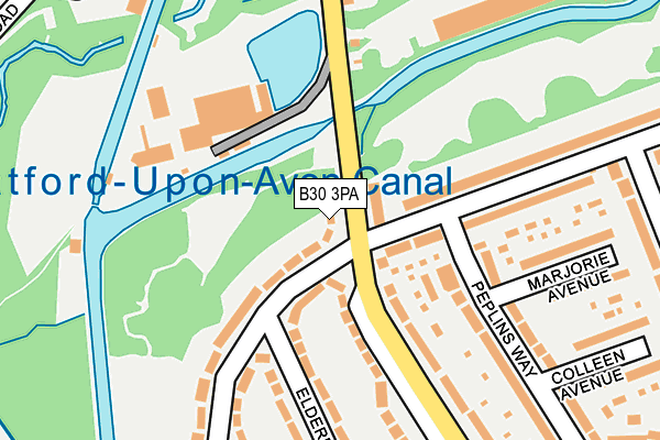 B30 3PA map - OS OpenMap – Local (Ordnance Survey)