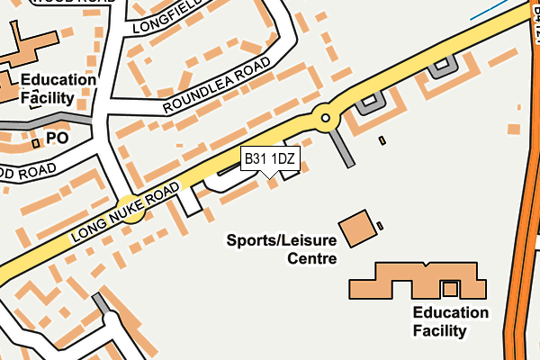 B31 1DZ map - OS OpenMap – Local (Ordnance Survey) B31 1DZ map - OS OpenMap – Local (Ordnance Survey)