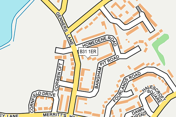 B31 1ER map - OS OpenMap – Local (Ordnance Survey) B31 1ER map - OS OpenMap – Local (Ordnance Survey)