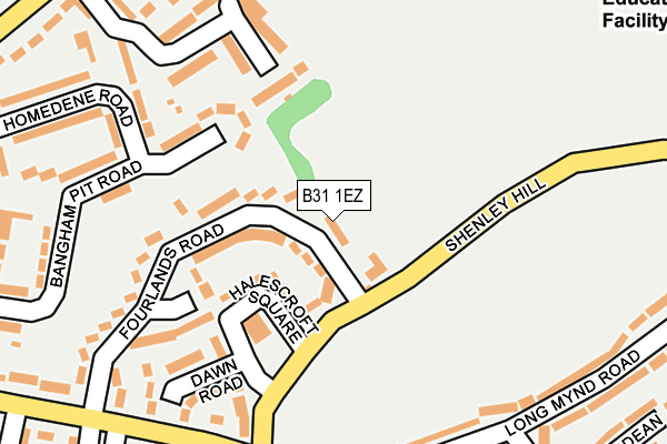 B31 1EZ map - OS OpenMap – Local (Ordnance Survey) B31 1EZ map - OS OpenMap – Local (Ordnance Survey)