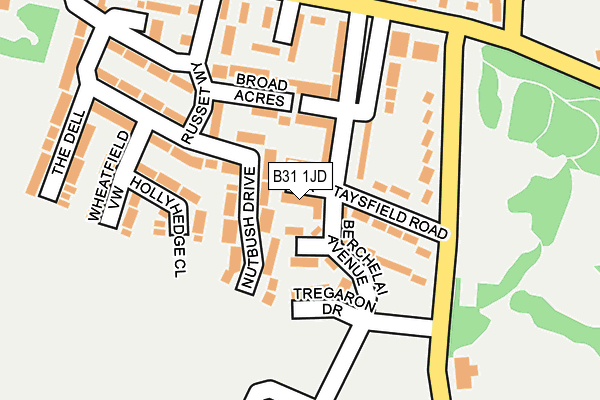 B31 1JD map - OS OpenMap – Local (Ordnance Survey) B31 1JD map - OS OpenMap – Local (Ordnance Survey)