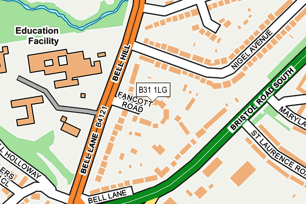 B31 1LG map - OS OpenMap – Local (Ordnance Survey) B31 1LG map - OS OpenMap – Local (Ordnance Survey)