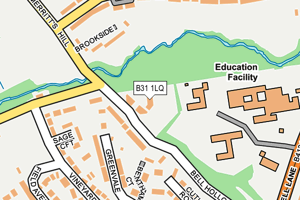 B31 1LQ map - OS OpenMap – Local (Ordnance Survey) B31 1LQ map - OS OpenMap – Local (Ordnance Survey)