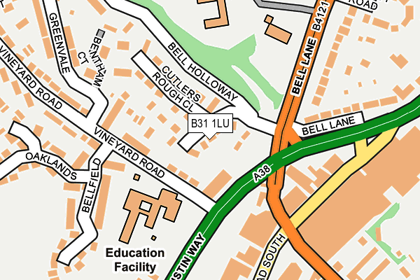 B31 1LU map - OS OpenMap – Local (Ordnance Survey) B31 1LU map - OS OpenMap – Local (Ordnance Survey)