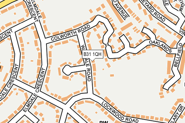 B31 1QH map - OS OpenMap – Local (Ordnance Survey) B31 1QH map - OS OpenMap – Local (Ordnance Survey)