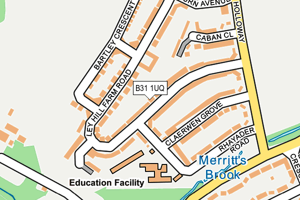 B31 1UQ map - OS OpenMap – Local (Ordnance Survey)