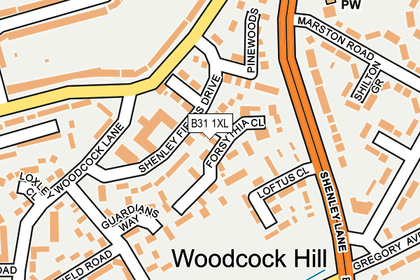 B31 1XL map - OS OpenMap – Local (Ordnance Survey) B31 1XL map - OS OpenMap – Local (Ordnance Survey)