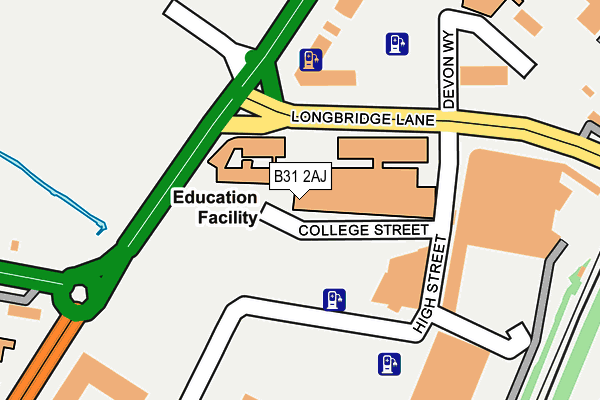 B31 2AJ map - OS OpenMap – Local (Ordnance Survey) B31 2AJ map - OS OpenMap – Local (Ordnance Survey)