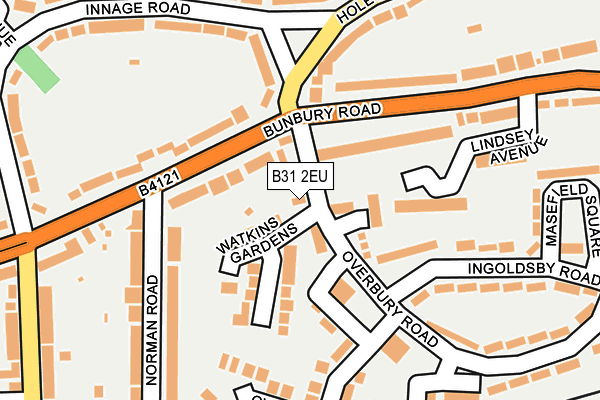 B31 2EU map - OS OpenMap – Local (Ordnance Survey) B31 2EU map - OS OpenMap – Local (Ordnance Survey)