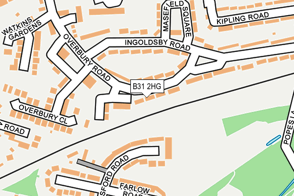 B31 2HG map - OS OpenMap – Local (Ordnance Survey) B31 2HG map - OS OpenMap – Local (Ordnance Survey)