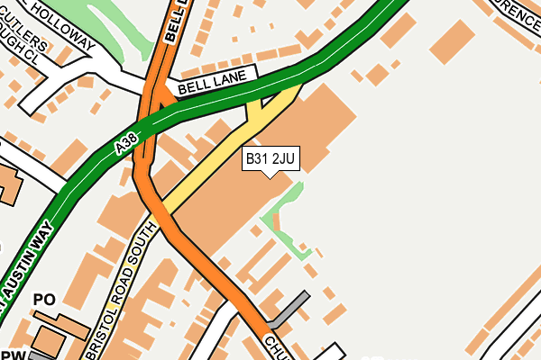 B31 2JU map - OS OpenMap – Local (Ordnance Survey) B31 2JU map - OS OpenMap – Local (Ordnance Survey)