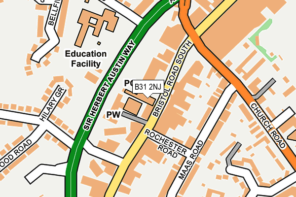 B31 2NJ map - OS OpenMap – Local (Ordnance Survey) B31 2NJ map - OS OpenMap – Local (Ordnance Survey)