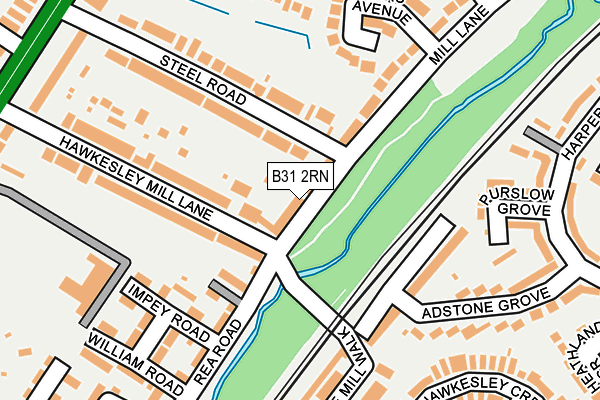 B31 2RN map - OS OpenMap – Local (Ordnance Survey) B31 2RN map - OS OpenMap – Local (Ordnance Survey)