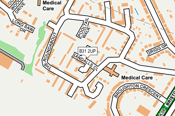 B31 2UP map - OS OpenMap – Local (Ordnance Survey) B31 2UP map - OS OpenMap – Local (Ordnance Survey)