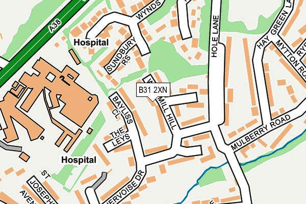 B31 2XN map - OS OpenMap – Local (Ordnance Survey) B31 2XN map - OS OpenMap – Local (Ordnance Survey)