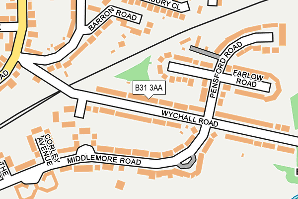 B31 3AA map - OS OpenMap – Local (Ordnance Survey) B31 3AA map - OS OpenMap – Local (Ordnance Survey)