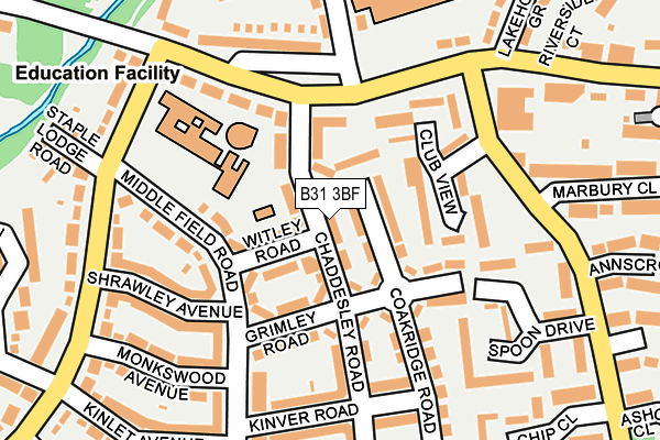 B31 3BF map - OS OpenMap – Local (Ordnance Survey) B31 3BF map - OS OpenMap – Local (Ordnance Survey)