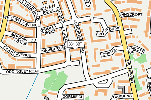 B31 3BT map - OS OpenMap – Local (Ordnance Survey) B31 3BT map - OS OpenMap – Local (Ordnance Survey)
