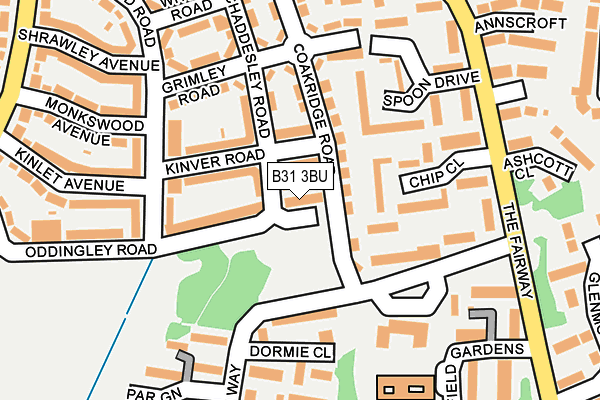 B31 3BU map - OS OpenMap – Local (Ordnance Survey) B31 3BU map - OS OpenMap – Local (Ordnance Survey)