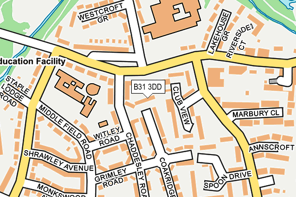 B31 3DD map - OS OpenMap – Local (Ordnance Survey) B31 3DD map - OS OpenMap – Local (Ordnance Survey)