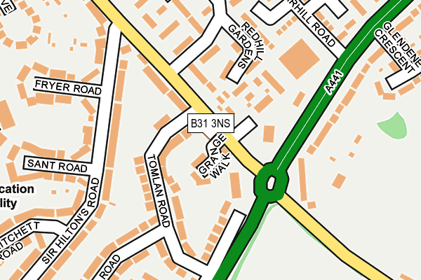B31 3NS map - OS OpenMap – Local (Ordnance Survey) B31 3NS map - OS OpenMap – Local (Ordnance Survey)