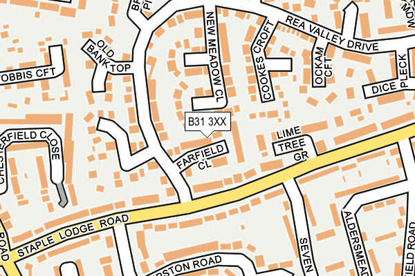 B31 3XX map - OS OpenMap – Local (Ordnance Survey) B31 3XX map - OS OpenMap – Local (Ordnance Survey)