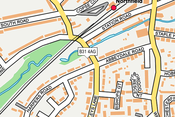 B31 4AG map - OS OpenMap – Local (Ordnance Survey) B31 4AG map - OS OpenMap – Local (Ordnance Survey)