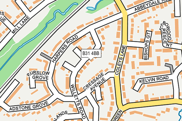 B31 4BB map - OS OpenMap – Local (Ordnance Survey) B31 4BB map - OS OpenMap – Local (Ordnance Survey)