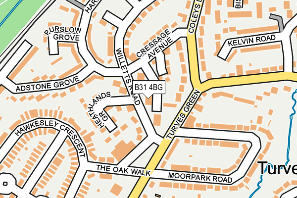 B31 4BG map - OS OpenMap – Local (Ordnance Survey) B31 4BG map - OS OpenMap – Local (Ordnance Survey)
