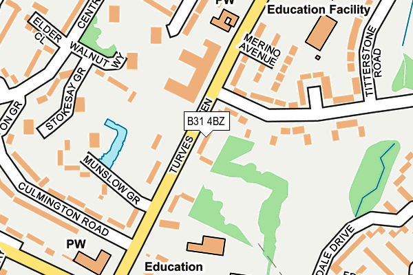 B31 4BZ map - OS OpenMap – Local (Ordnance Survey) B31 4BZ map - OS OpenMap – Local (Ordnance Survey)