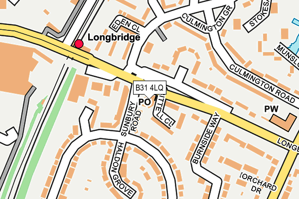 B31 4LQ map - OS OpenMap – Local (Ordnance Survey) B31 4LQ map - OS OpenMap – Local (Ordnance Survey)