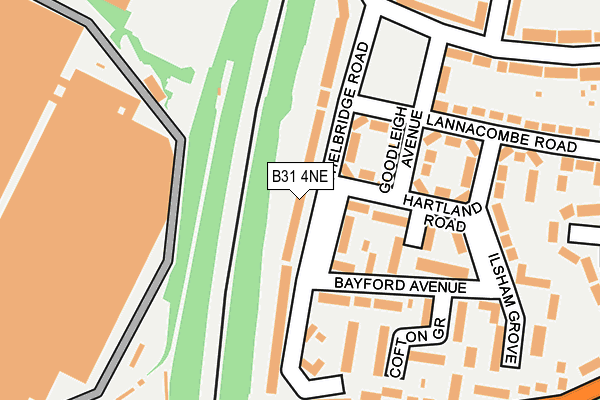 B31 4NE map - OS OpenMap – Local (Ordnance Survey) B31 4NE map - OS OpenMap – Local (Ordnance Survey)