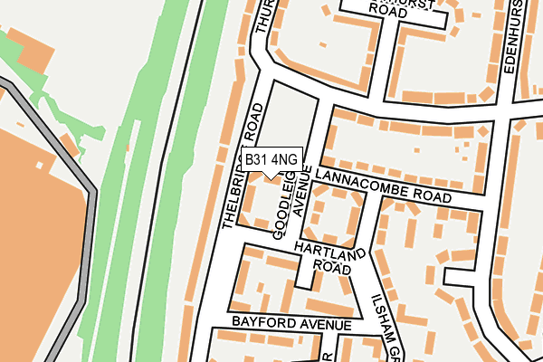 B31 4NG map - OS OpenMap – Local (Ordnance Survey) B31 4NG map - OS OpenMap – Local (Ordnance Survey)