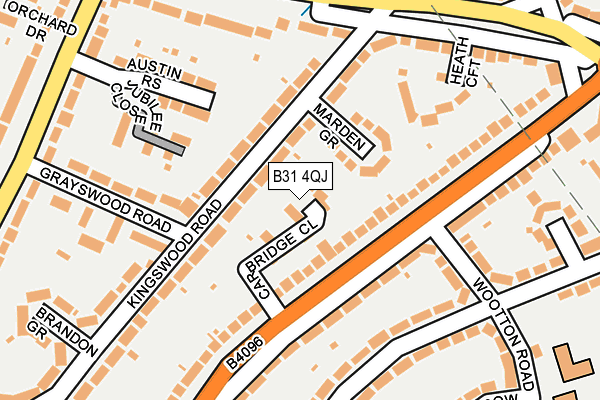 B31 4QJ map - OS OpenMap – Local (Ordnance Survey) B31 4QJ map - OS OpenMap – Local (Ordnance Survey)