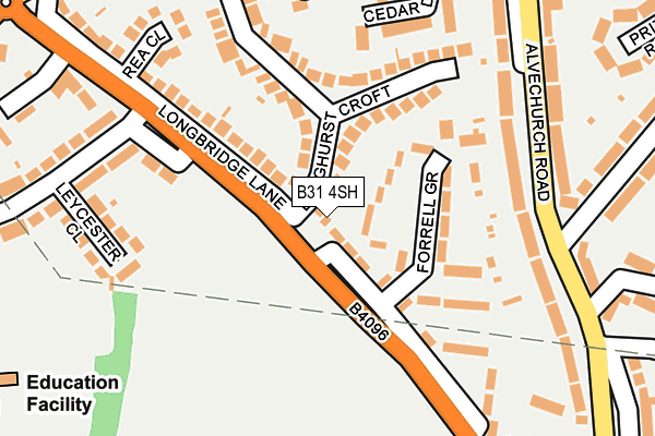 B31 4SH map - OS OpenMap – Local (Ordnance Survey) B31 4SH map - OS OpenMap – Local (Ordnance Survey)
