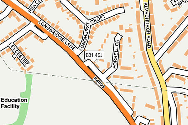 B31 4SJ map - OS OpenMap – Local (Ordnance Survey) B31 4SJ map - OS OpenMap – Local (Ordnance Survey)