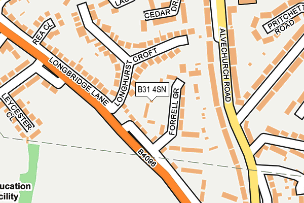B31 4SN map - OS OpenMap – Local (Ordnance Survey) B31 4SN map - OS OpenMap – Local (Ordnance Survey)