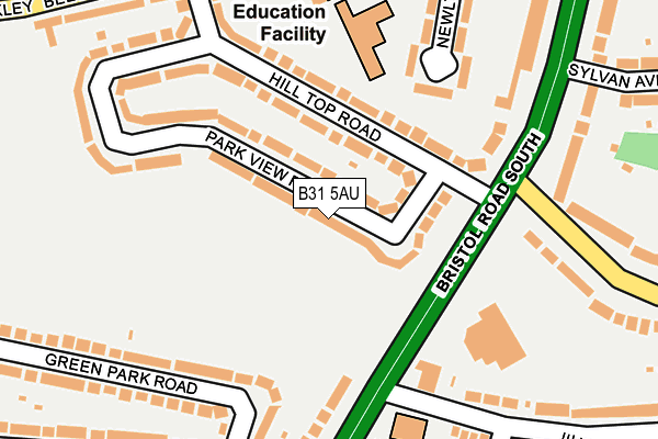 B31 5AU map - OS OpenMap – Local (Ordnance Survey) B31 5AU map - OS OpenMap – Local (Ordnance Survey)