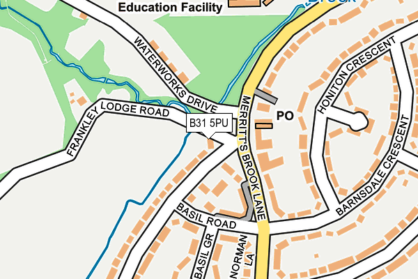 B31 5PU map - OS OpenMap – Local (Ordnance Survey) B31 5PU map - OS OpenMap – Local (Ordnance Survey)