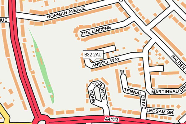 B32 2AU map - OS OpenMap – Local (Ordnance Survey) B32 2AU map - OS OpenMap – Local (Ordnance Survey)