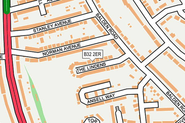 B32 2ER map - OS OpenMap – Local (Ordnance Survey) B32 2ER map - OS OpenMap – Local (Ordnance Survey)