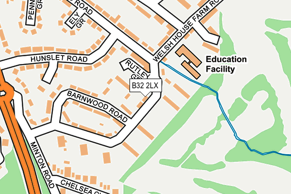 B32 2LX map - OS OpenMap – Local (Ordnance Survey) B32 2LX map - OS OpenMap – Local (Ordnance Survey)