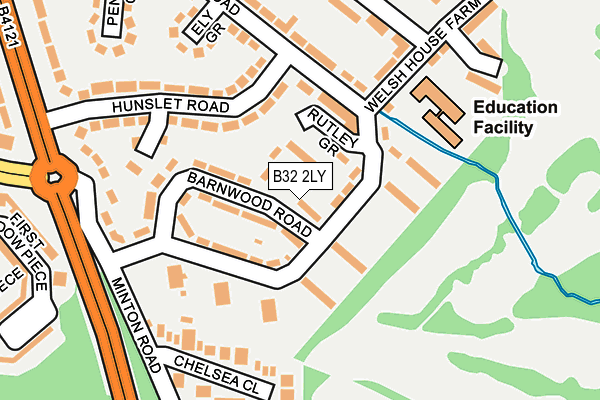 B32 2LY map - OS OpenMap – Local (Ordnance Survey) B32 2LY map - OS OpenMap – Local (Ordnance Survey)