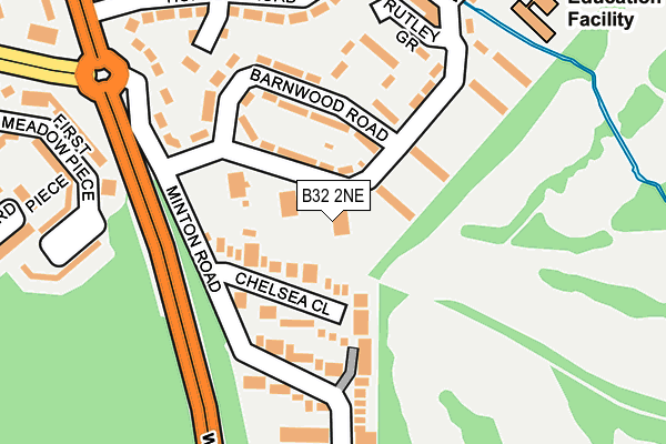 B32 2NE map - OS OpenMap – Local (Ordnance Survey) B32 2NE map - OS OpenMap – Local (Ordnance Survey)